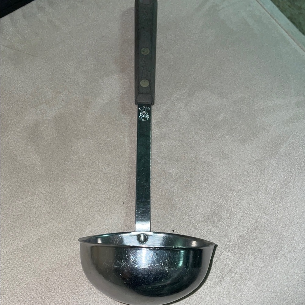 MCM Ekco Forge Stainless Steel Ladle with Wooden Handle